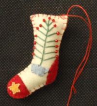 STOCKING W/TREE ORNAMENT