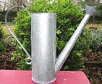 WATERING CAN  FOLK ART TIN