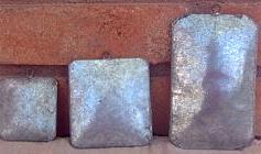 ORNAMENT PUFFED SQUARE & RECTANGLE FOLK ART TIN