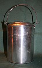 BERRY BUCKET - LARGE FOLK ART TIN