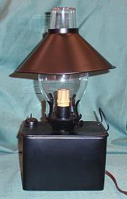 RECTANGLE LAMP W/ CHIMNEY AND SHADE