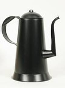 COLONIAL STURBRIDGE COFFEE POT LARGE  FOLK ART TIN