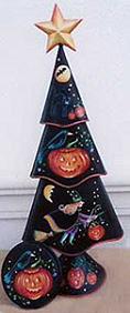 HILDY THE WITCH HALLOWEEN TREE  PATTERN PACKET