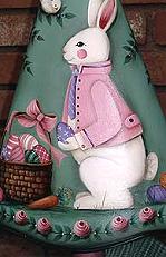 BUNNY IN THE EASTER TRIO OF TREES LARGE  PATTERN PACKET