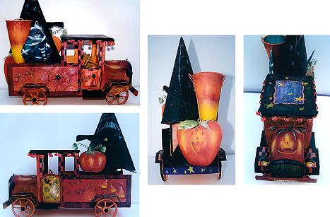 SONJA RICHARDSON  TIN HALLOWEEN TRUCK PATTERN PACKET