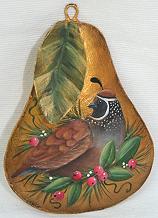 WILLIAMSBURG COLLECTION IGOLDEN PEAR WITH PARTRIDGE PATTERN PACKET