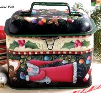 SANTA GOODIE PAIL   DELLA WETTERMAN  PATTERN PACKET