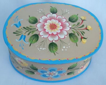 WEST COAST ROSEMALING TRINKET BOX   E-PACKET