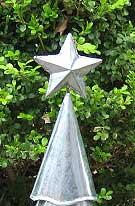 TREE TOPPER CLASSIC STAR  FOLK ART TIN