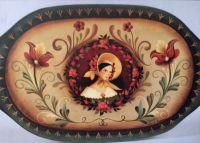 ROSEMALING-WOMAN IN BONNET  PATTERN PACKET