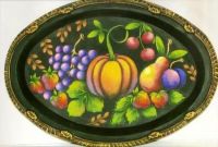 FOLK ART FRUIT TRAY  ROSEMARY WEST, CDA  PATTERN PACKET