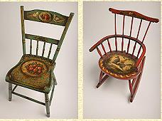 OMPIR PRINTS SET OF 2 - RED AND GREEN CHAIRS